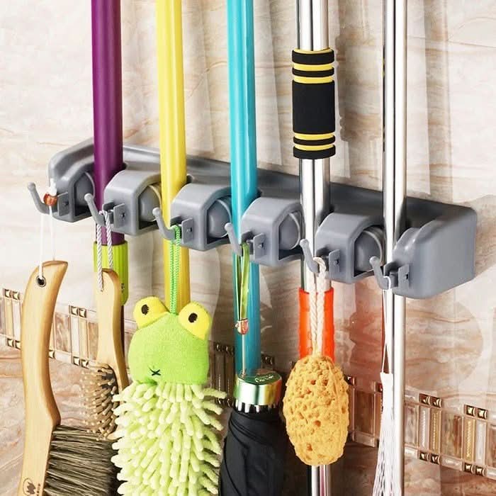 TIDYRACK – Wall Mount Mop and Broom Holder for Organized Spaces