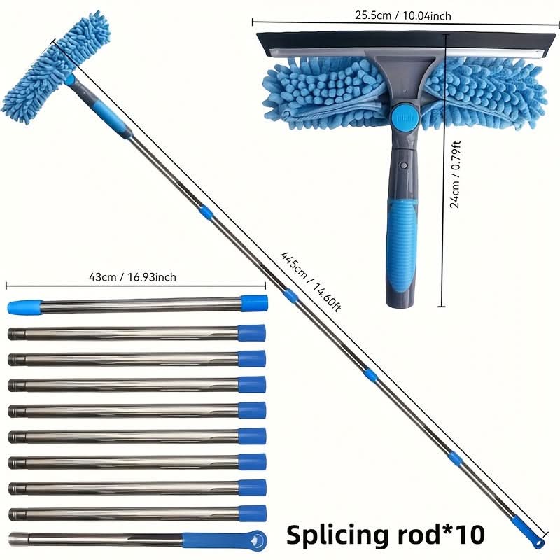 SKYSHINE - Extendable window cleaning kit for streak-free results