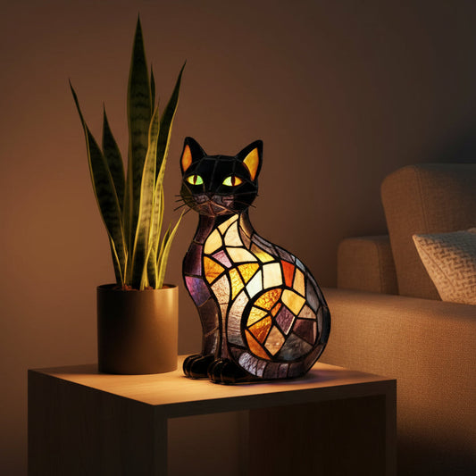 Lazotree | Sød LED natlampe i kattedesign med blødt stemningslys til natbordet