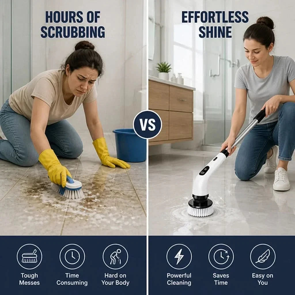 SCRUBORA – Cordless Electric Cleaner for Easy Stain Removal