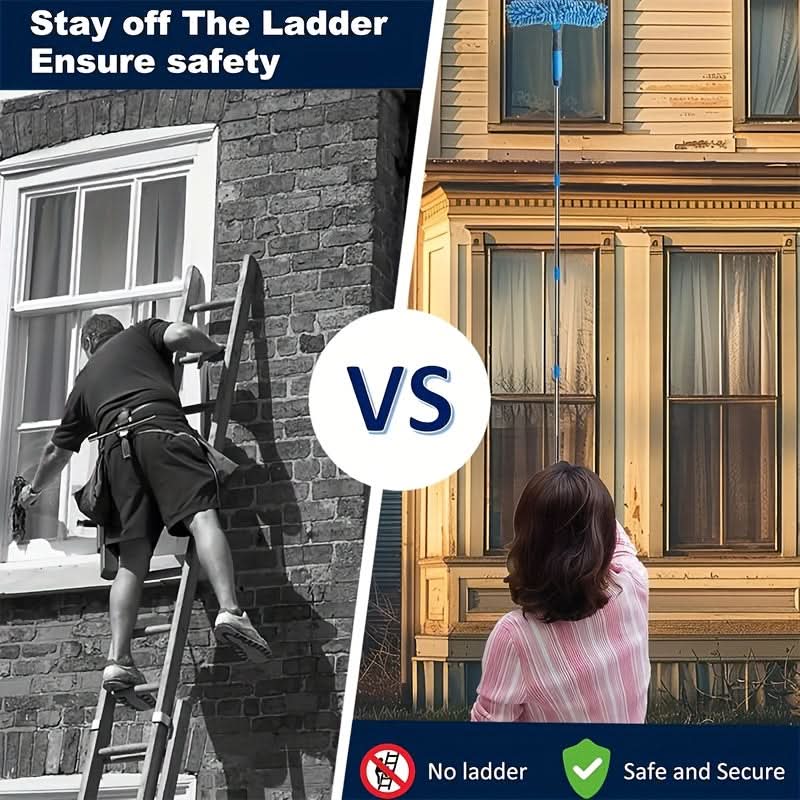 SKYSHINE - Extendable window cleaning kit for streak-free results