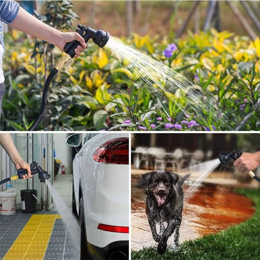 Lazotree | Udvidelig haveslange med 8 strålemåder – fleksibel vanding udendørs