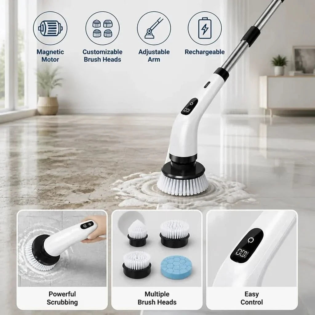 SCRUBORA – Cordless Electric Cleaner for Easy Stain Removal