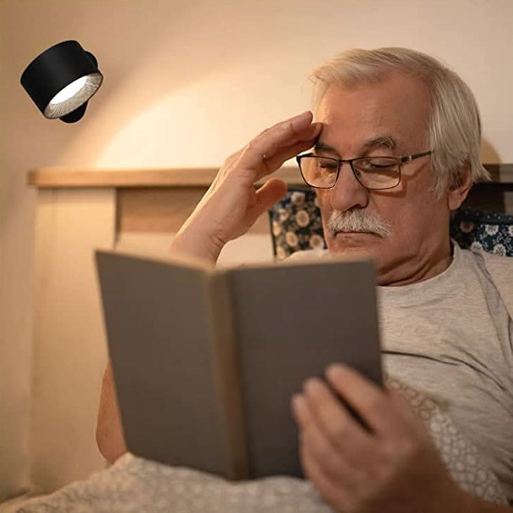 Trådløs LED væglampe med magnetisk 360 graders holder og touch