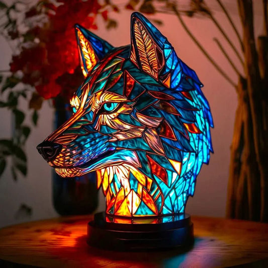 Lazotree | Kunstnerisk bordlampe i glas med dyremotiv til hyggelig stemning