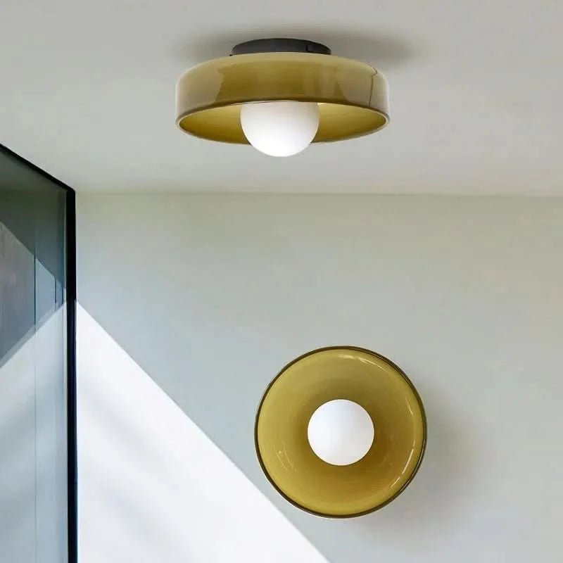 Nordisk loftlampe i klart glas til køkken, stue og soveværelse