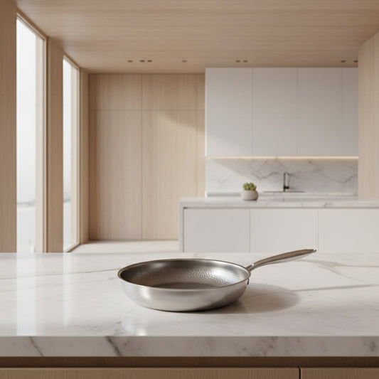 Lazotree | Hamret stegepande i titanium med slip-let overflade til induktion