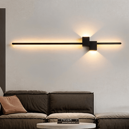 Minimalistisk LED-væglampe i metal til indirekte lys