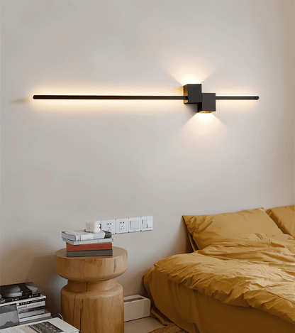 Minimalistisk LED-væglampe i metal til indirekte lys