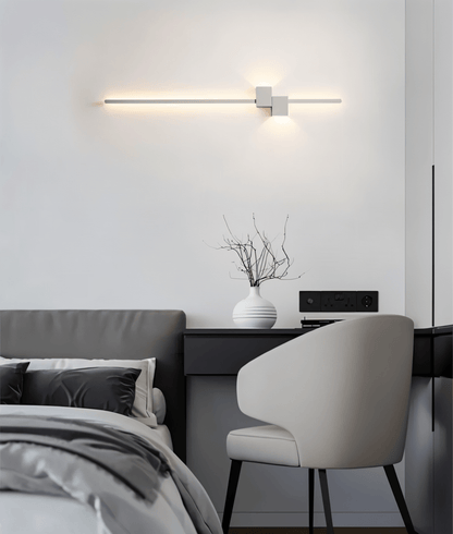 Minimalistisk LED-væglampe i metal til indirekte lys