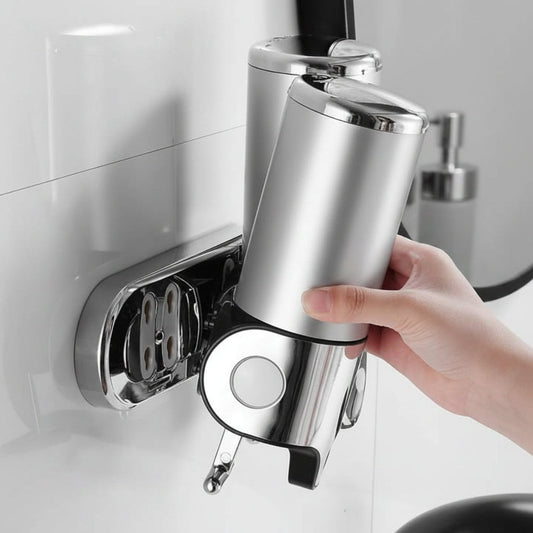 Lazotree | Vægmonteret sæbedispenser i rustfrit stål med 500 ml beholder