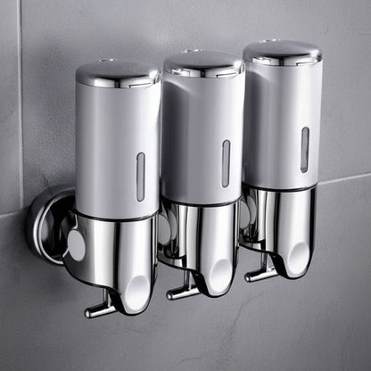 Vægmonteret sæbedispenser i rustfrit stål med 500 ml beholder