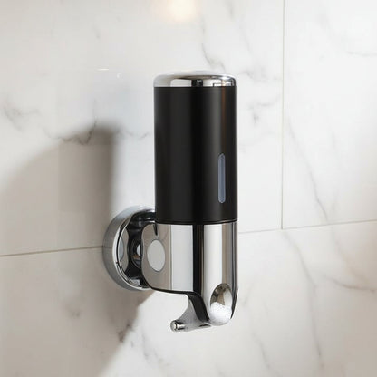 Vægmonteret sæbedispenser i rustfrit stål med 500 ml beholder