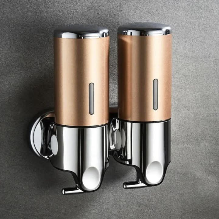 Vægmonteret sæbedispenser i rustfrit stål med 500 ml beholder