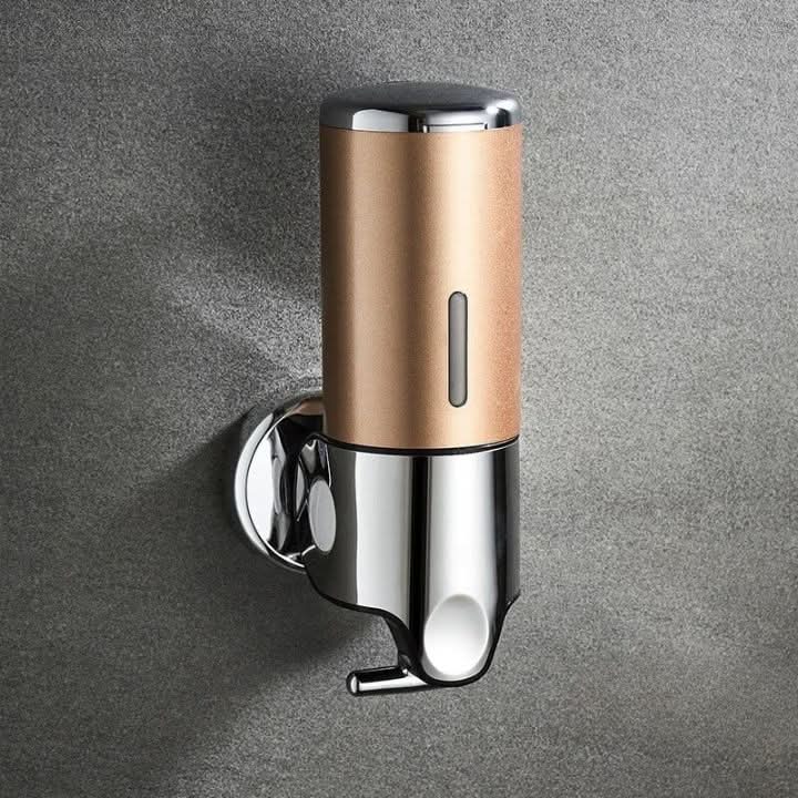 Vægmonteret sæbedispenser i rustfrit stål med 500 ml beholder
