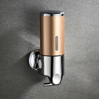 Vægmonteret sæbedispenser i rustfrit stål med 500 ml beholder