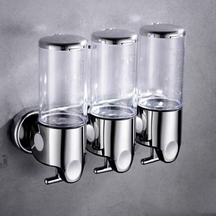 Vægmonteret sæbedispenser i rustfrit stål med 500 ml beholder