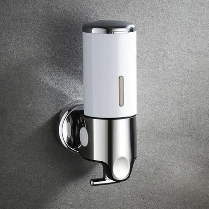 Vægmonteret sæbedispenser i rustfrit stål med 500 ml beholder