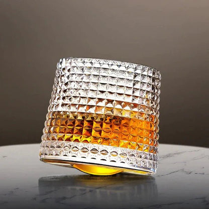 Drejelige whiskyglas i blyfrit krystal med gaveæske til whiskyelskere